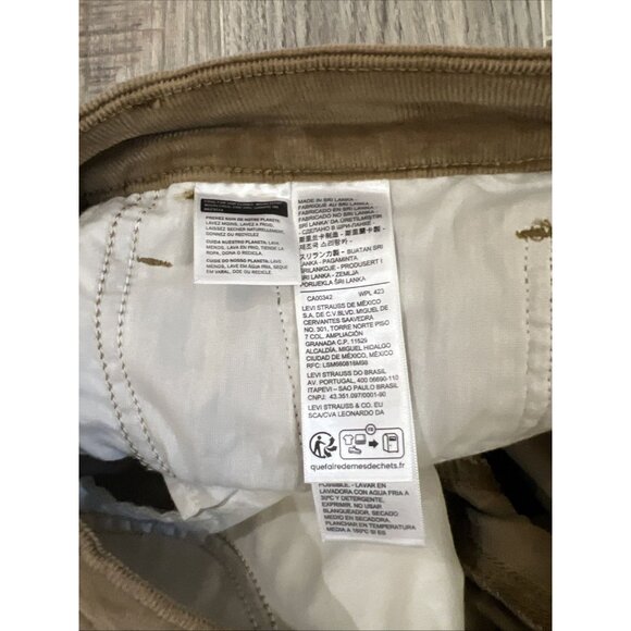 Levi's 726 Flare Corduroy Jeans Pants Various Sizes Women's Brown High Rise - Picture 6 of 10